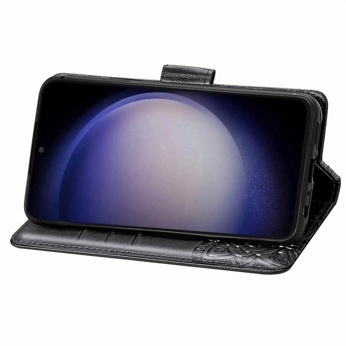 Bild 3,  Samsung Galaxy S23 FE Fodral Fjäril Tryck Svart