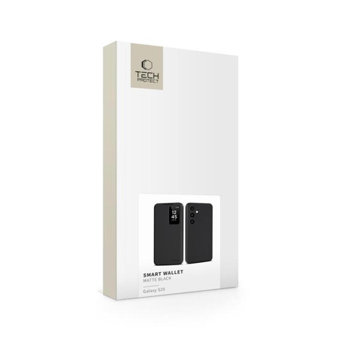 Bild 4, Tech-Protect Tech-Protect Samsung Galaxy S25 Fodral Smart Wallet Svart