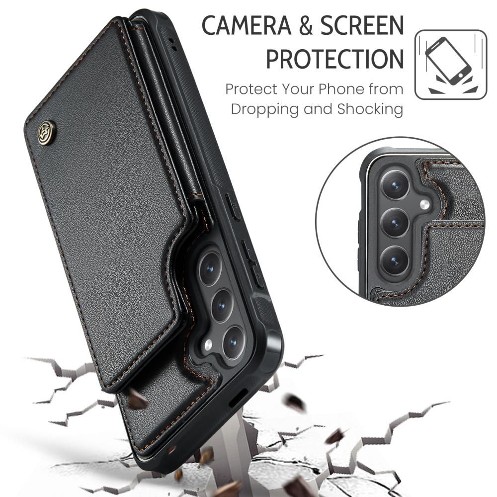 CASEME CASEME Samsung Galaxy S26 Skal RFID Kickstand Svart