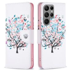  Galaxy S24 Ultra Fodral Med Tryck Blommigt Tr&auml;d