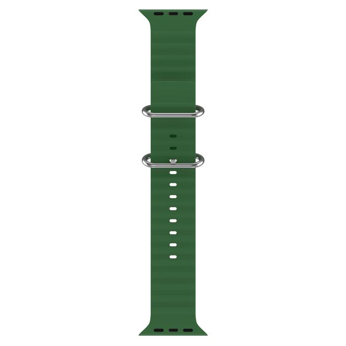 Bild 3, ColorPop Apple Watch 42/44/45/46/49 mm Armband Ocean Wave Army Green