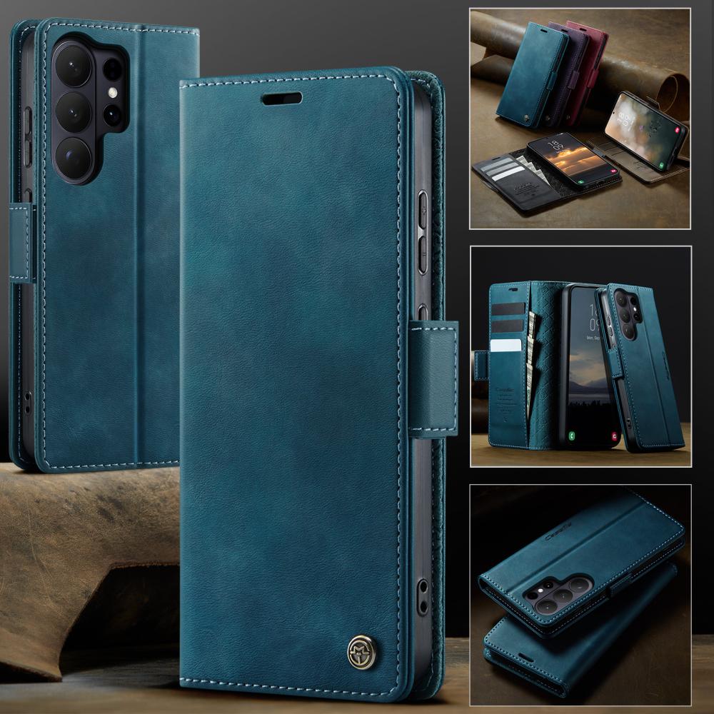 CASEME CASEME Samsung Galaxy S26 Ultra Fodral RFID Läder Grön