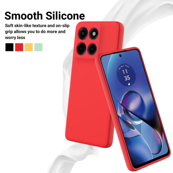 Bild 3,  Motorola Edge 60 Stylus Skal Skal Liquid Silikon Röd