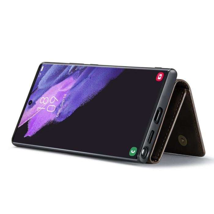 Bild 2, DG.MING DG.MING Galaxy S23 Ultra Skal Med Magnetisk Plånbok Brun