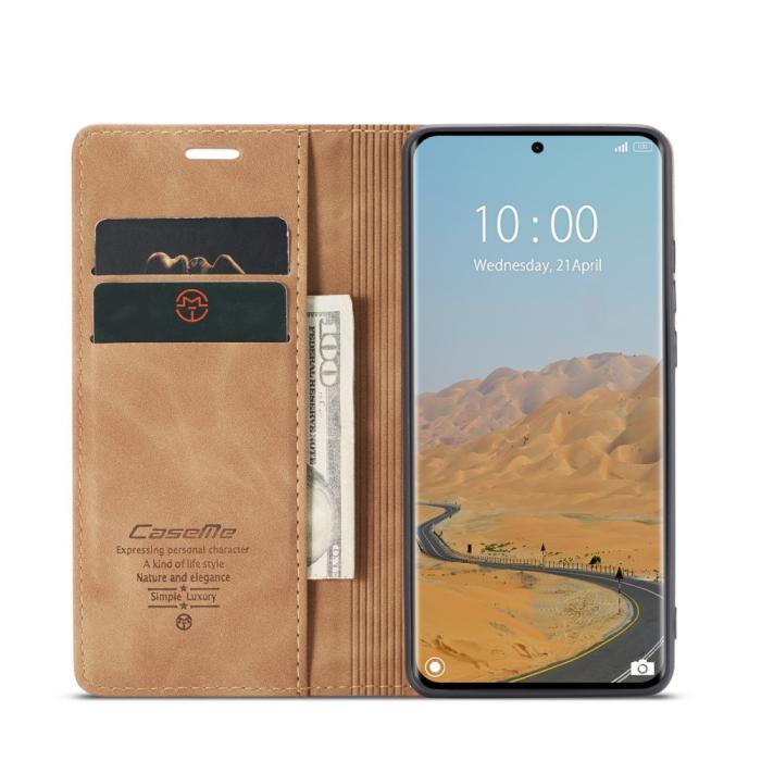 Bild 3, CASEME CASEME Redmi Note 14 Pro/Pro Plus 5G Fodral Flip Retro Läder