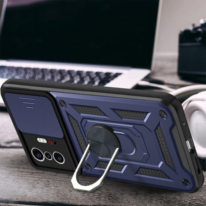 Bild 5,  Xiaomi 11T / 11T Pro Skal CamShield Ring Blå