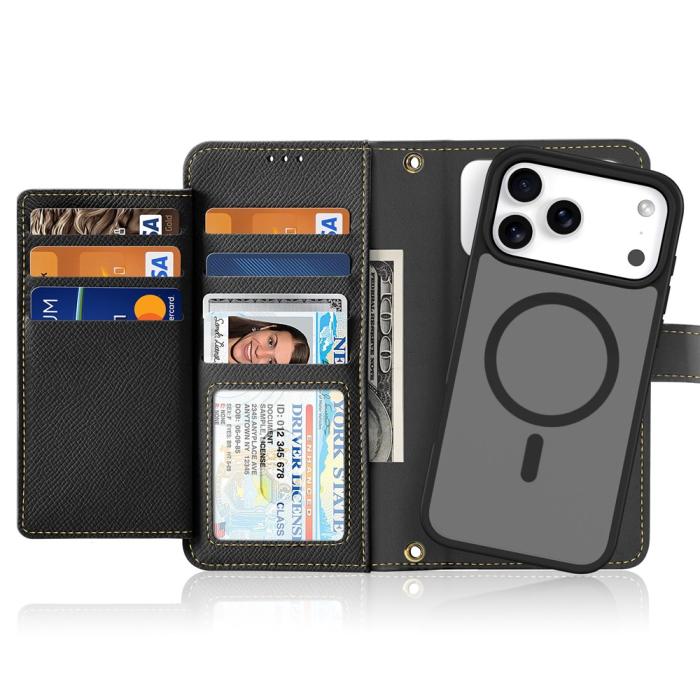 Bild 2, DUX DUCIS DUX DUCIS iPhone 17 Pro 2in1 Magnet Fodral Lawa Series Svart
