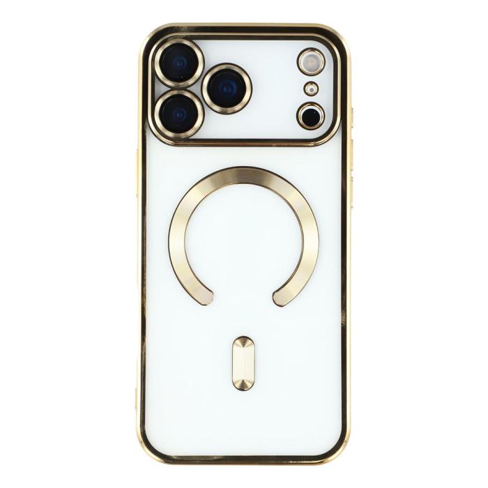 Bild 3,  iPhone 17 Pro Skal MagSafe Electroplated TPU Guld