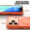  iPhone 17 Pro Skal MagSafe Skin Feel Frosted Orange