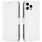  iPhone 16 Pro Max Fodral Diamond Läder Vit