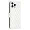  iPhone 16 Pro Max Fodral Diamond Läder Vit