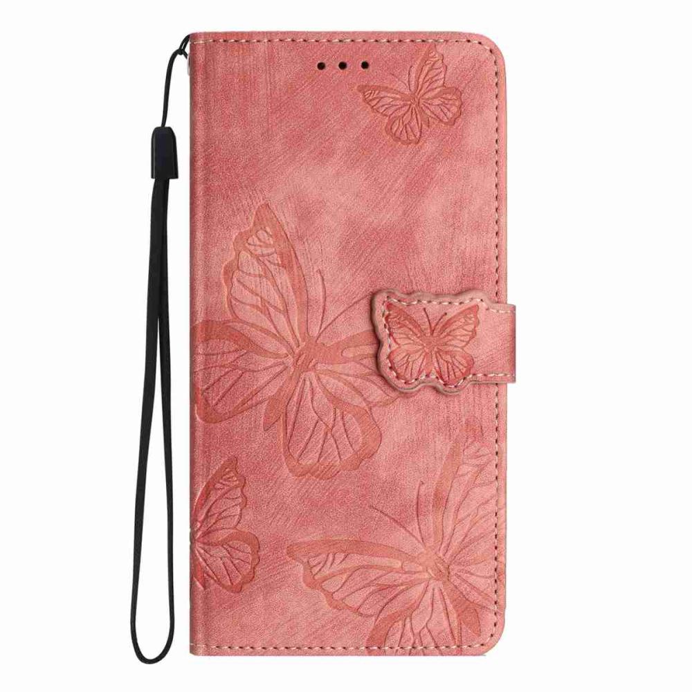  Sony Xperia 10 VII Fodral Fjäril Tryck Rosa