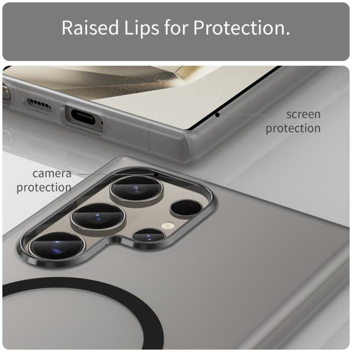 Bild 6,  Samsung Galaxy S23 Ultra Skal MagSafe Slim Matt Svart