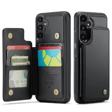 CASEME CASEME Galaxy A56 5G/A36 5G Skal RFID Kickstand Pl&aring;nbok Svart