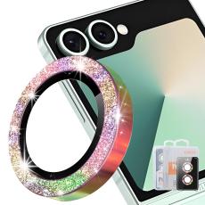 ENKAY ENKAY Samsung Galaxy Z Flip 8 Linsskydd Glitter Flerf&auml;rgad
