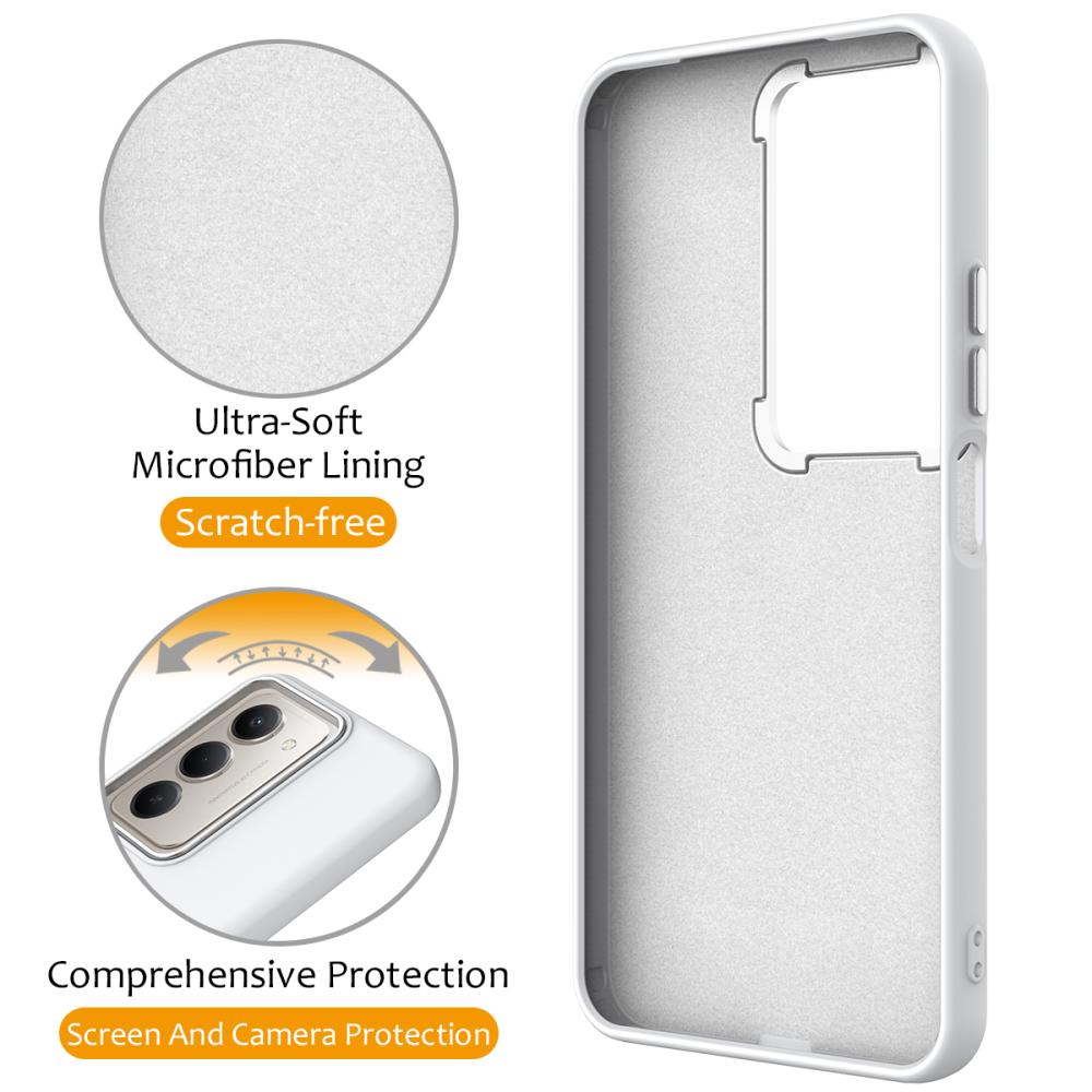  Samsung Galaxy S24 FE Skal MagSafe Kickstand Hybrid Vit