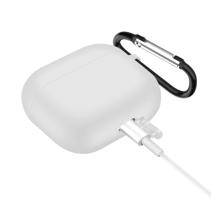 Bild 2,  AirPods 3 Skal Silikon Karbinhake Vit