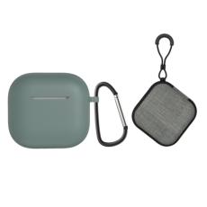  AirPods 4 Skal Med Karbinhake Inkl. Fodral Gr&ouml;n