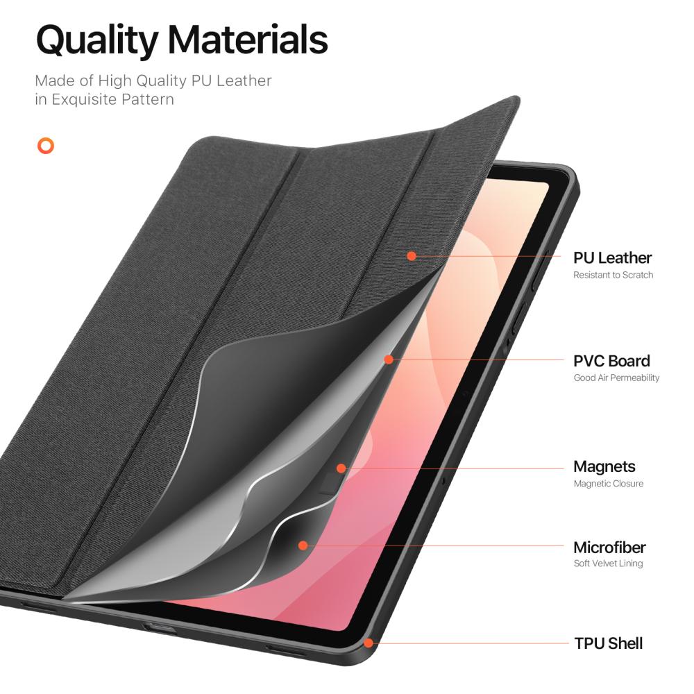 DUX DUCIS DUX DUCIS Galaxy Tab S11 Fodral DOMO Tri-Fold Svart