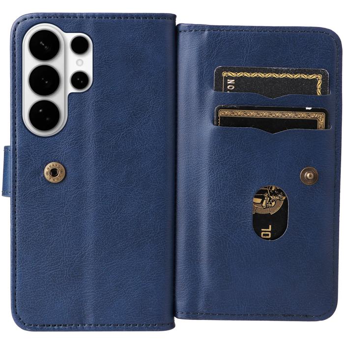 Bild 2,  Samsung Galaxy S26 Ultra Fodral Multifunktionellt Läder Blå