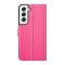  Samsung Galaxy S22 Plus Fodral Litchi Textur Rosa