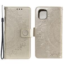  iPhone 13 - Tryckt Mandala L&auml;der Fodral - Guld
