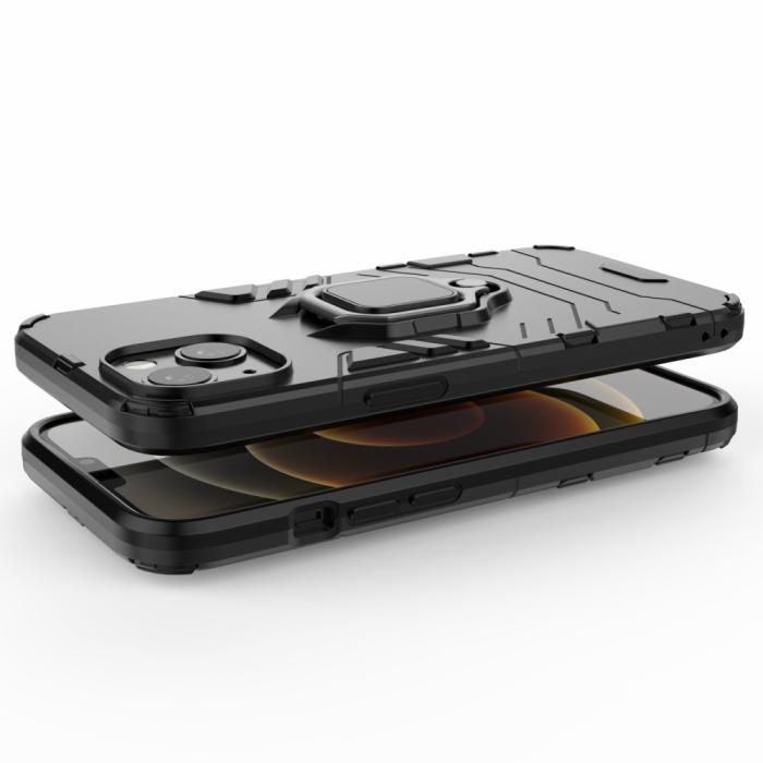 Bild 5,  iPhone 13 - Hybrid Ring Skal - Svart