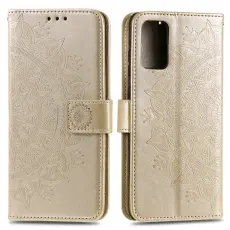  Huawei Y5p - Mandala Pl&aring;nboksfodral - Guld
