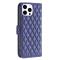  iPhone 16 Pro Max Fodral Diamond Läder Mörk Blå