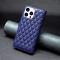  iPhone 16 Pro Max Fodral Diamond Läder Mörk Blå