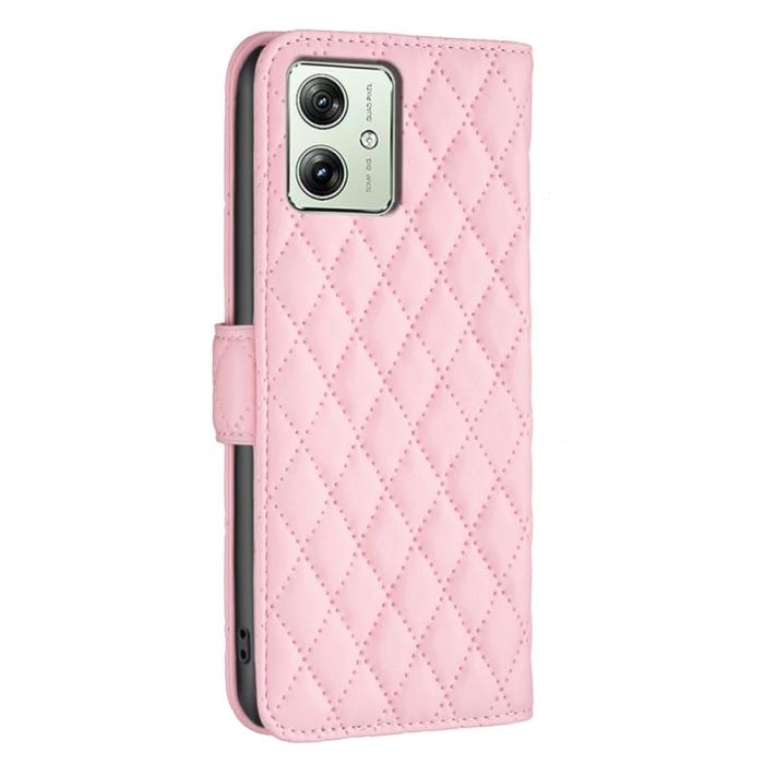 Bild 5,  Motorola Moto G54 5G Fodral Diamond Läder Rosa
