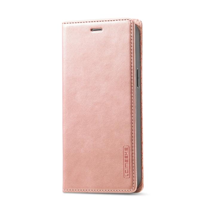 Bild 2, LC.IMEEKE LC.IMEEKE iPhone 14 Plus Fodral Flip Roséguld