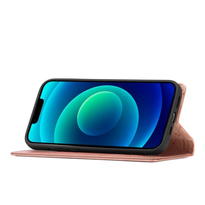 Bild 5, LC.IMEEKE LC.IMEEKE iPhone 14 Plus Fodral Flip Roséguld