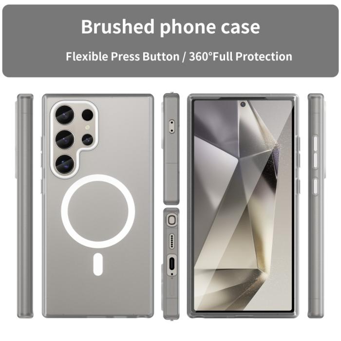 Bild 3,  Samsung Galaxy S23 Ultra Skal MagSafe Slim Matt Vit