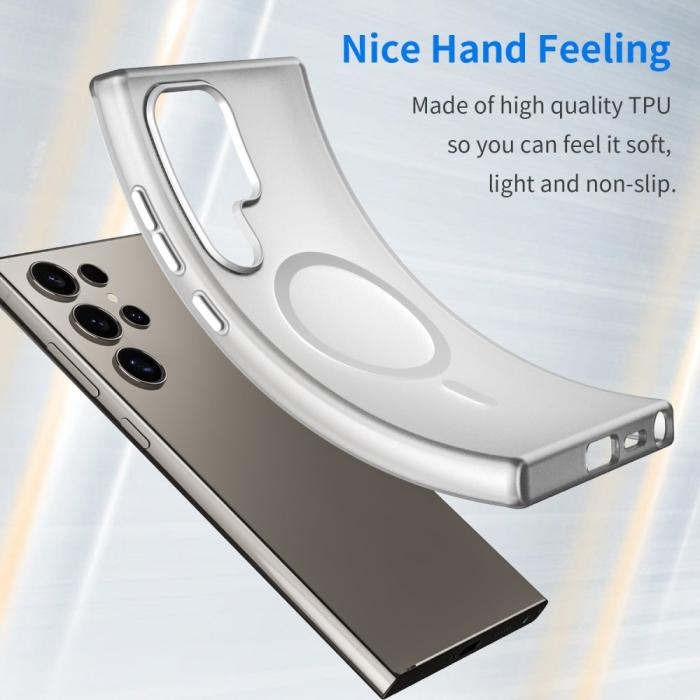 Bild 4,  Samsung Galaxy S23 Ultra Skal MagSafe Slim Matt Vit