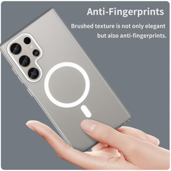 Bild 5,  Samsung Galaxy S23 Ultra Skal MagSafe Slim Matt Vit