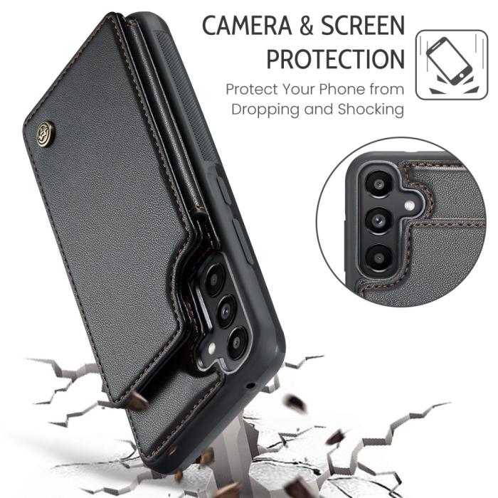 Bild 6, CASEME CASEME Galaxy A56 5G/A36 5G Skal RFID Kickstand Plånbok Svart