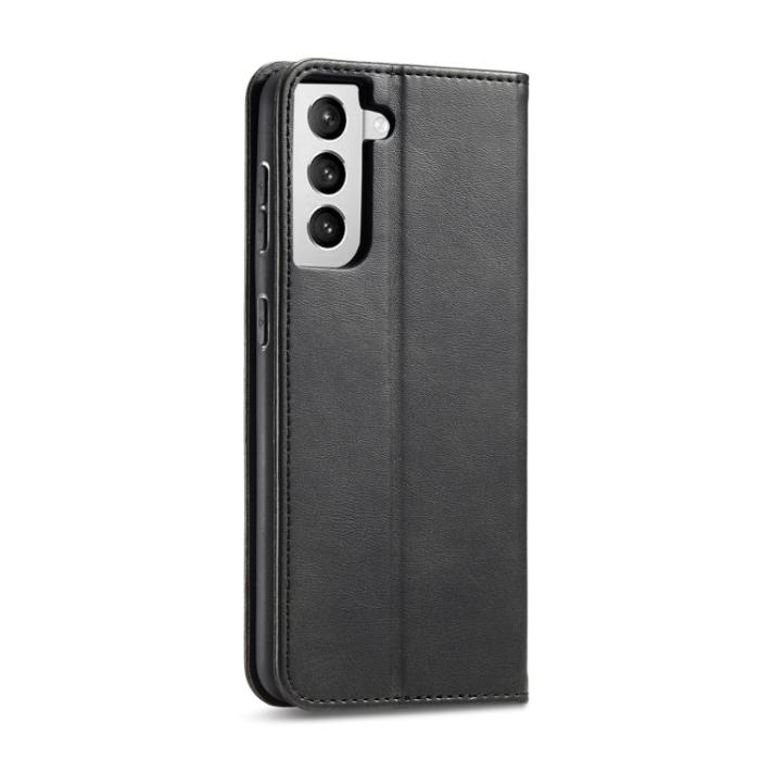 Bild 3,  Samsung Galaxy S21 FE Fodral Flip Läder Svart