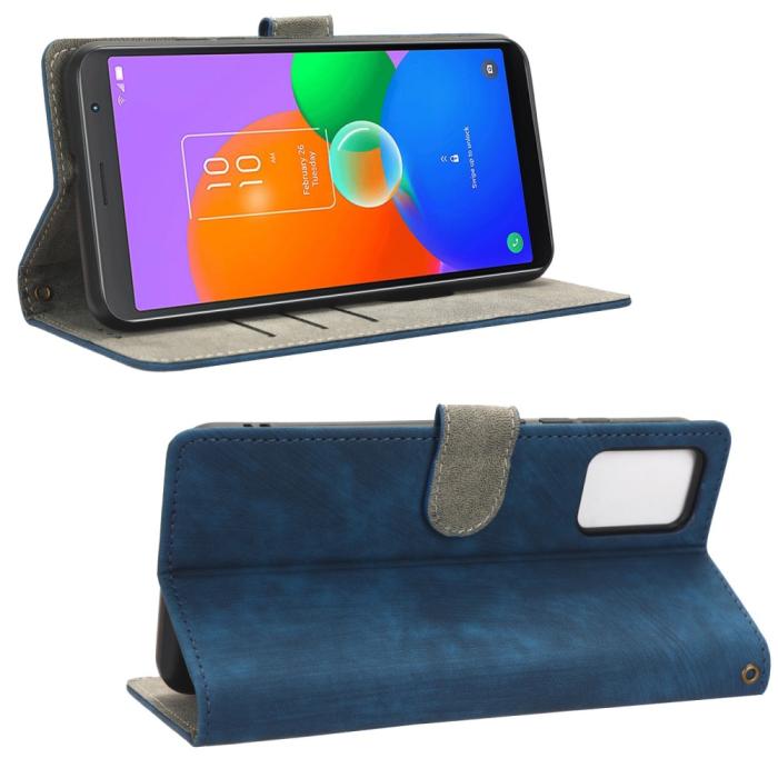 Bild 3,  TCL 403 (2023) Fodral RFID Läder Blå