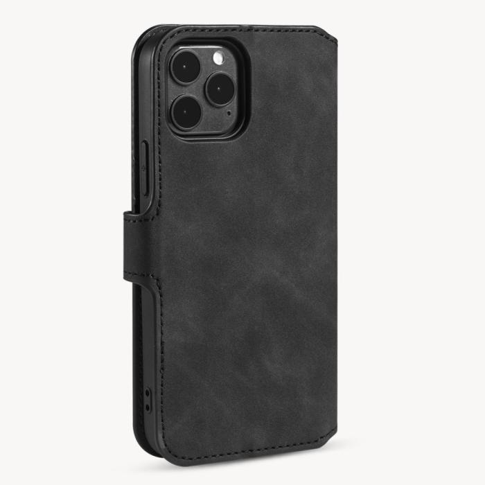 Bild 3, DG.MING DG.MING iPhone 12 Pro Max Fodral Retro Läder Svart