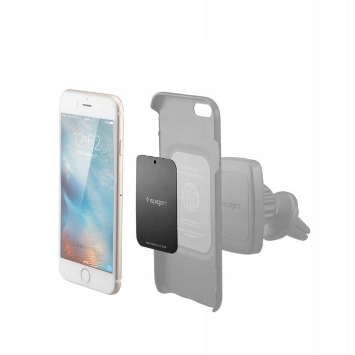 Bild 2, Spigen Spigen 4-PACK Magnetisk Metallplatta Svart