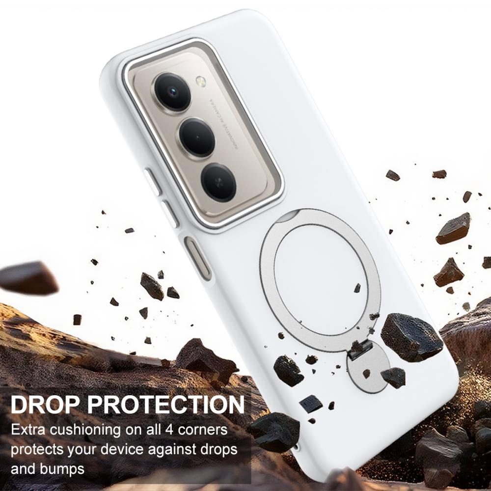  Samsung Galaxy S24 FE Skal MagSafe Kickstand Hybrid Vit