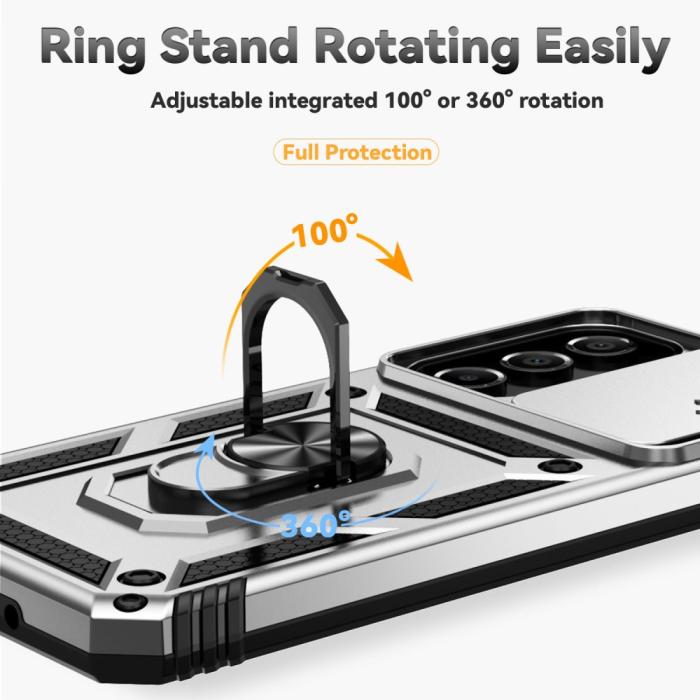Bild 4,  Samsung Galaxy A16 Skal CamShield Ring Hybrid Silver