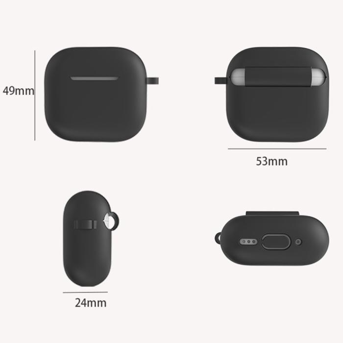 Bild 5,  AirPods 4 Skal Med Karbinhake Inkl. Fodral Rosa