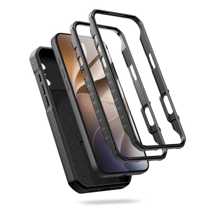 Bild 3, Tech-Protect Tech-Protect iPhone 18 Pro/17 Pro Skal 2-SET MagSafe Kevlar