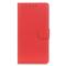  Motorola Moto G04 4G/G24 4G Litchi Läder Fodral Röd