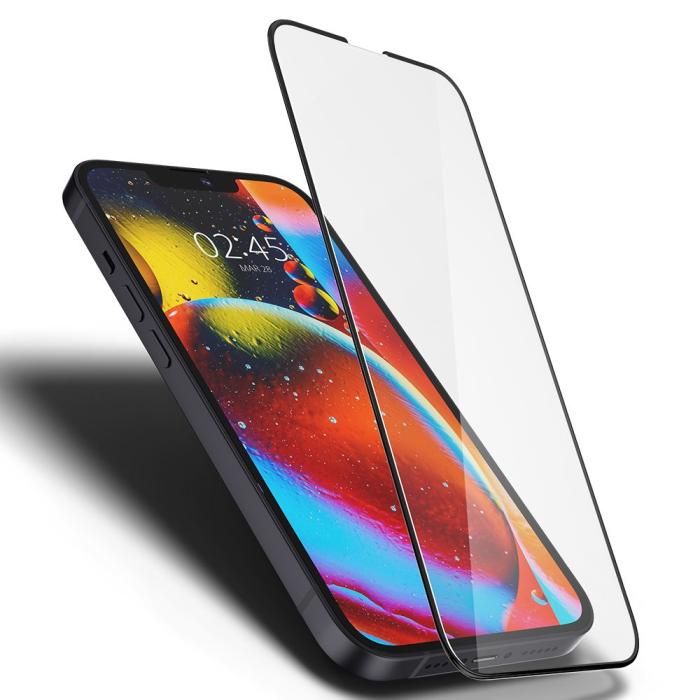 Bild 6, Spigen Spigen iPhone 17e/16e/14/13/13 Pro Skärmskydd Glass FC Härdat Glas