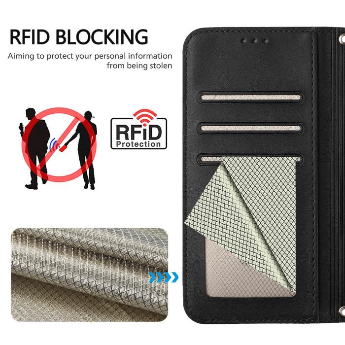 Bild 4,  Nothing Phone 3 Fodral RFID Läder Svart