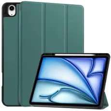  iPad Air 13 2026-2024 Fodral Tri-Fold Pennh&aring;llare Gr&ouml;n