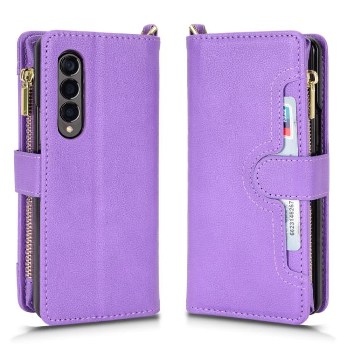 Bild 2,  Galaxy Z Fold 3 Fodral Multifunktionell Lila